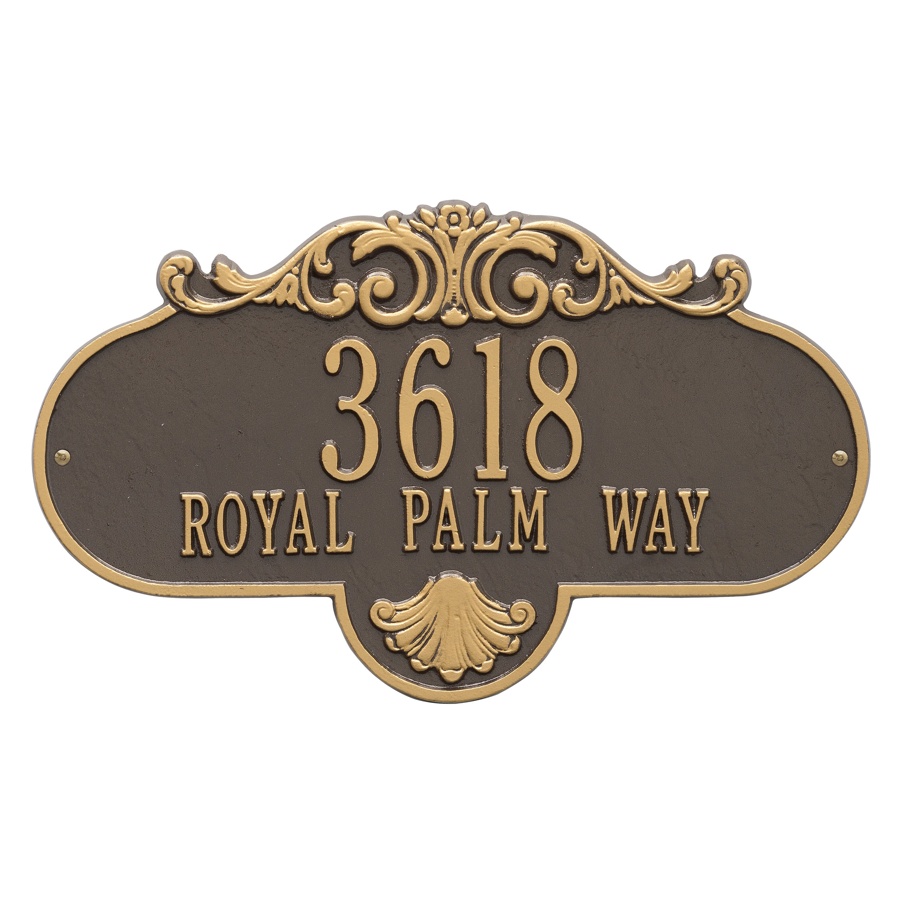Rochelle Grande Wall Address Plaque