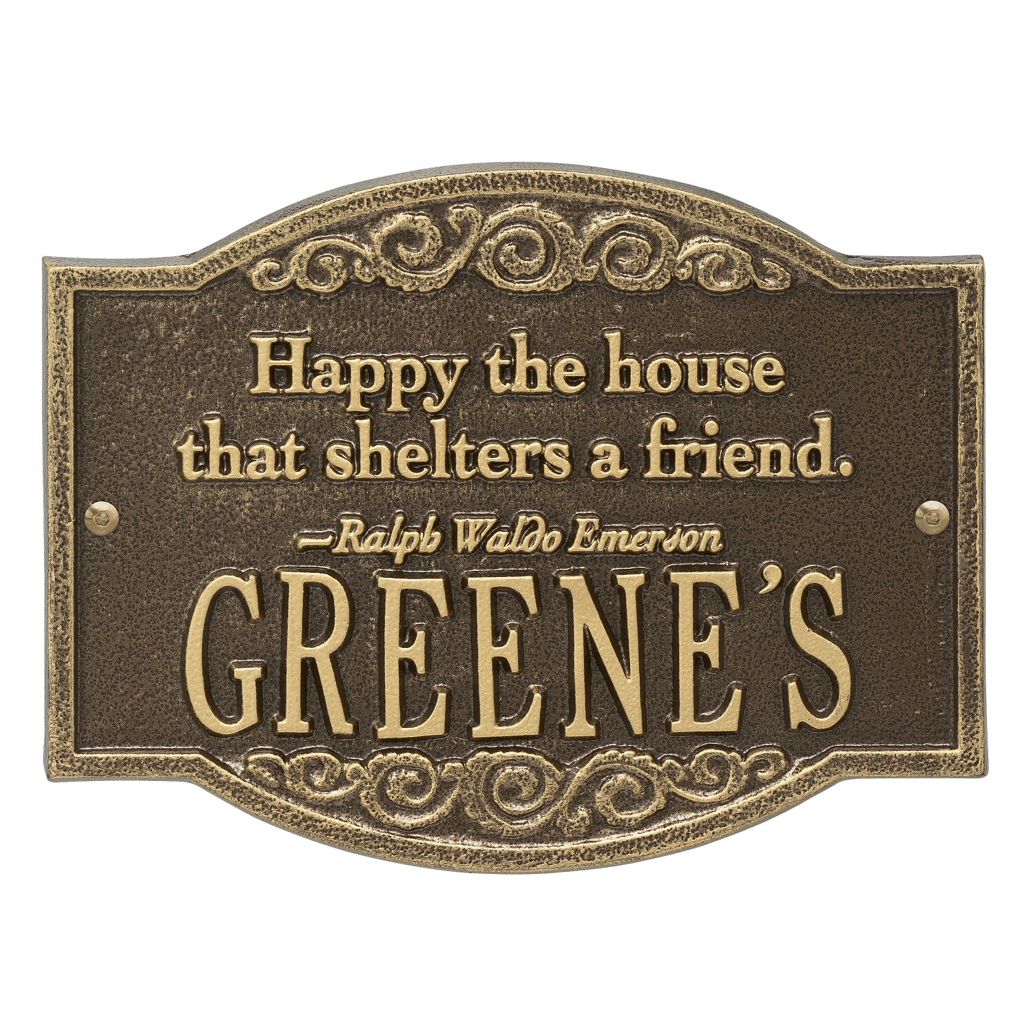 Emerson Quote Wall Plaque