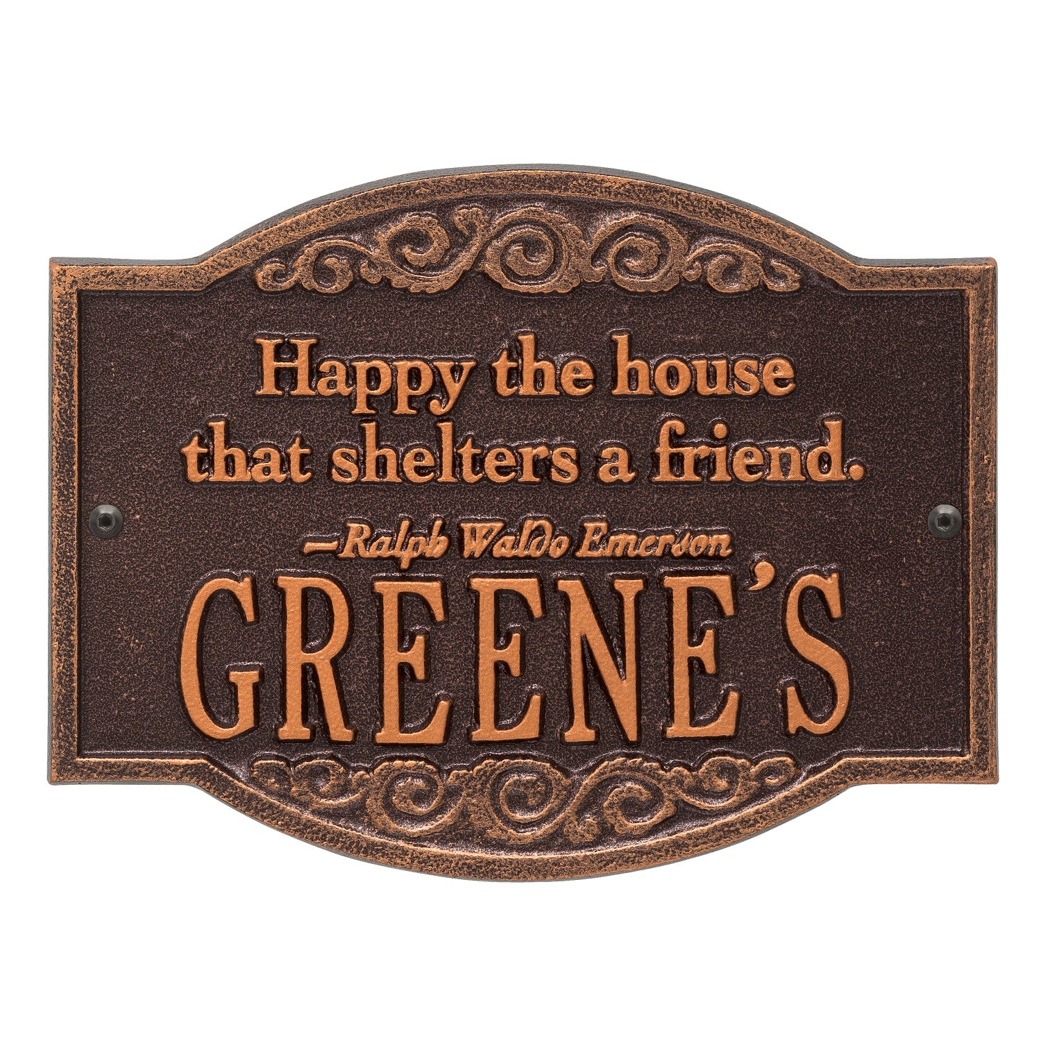 Emerson Quote Wall Plaque
