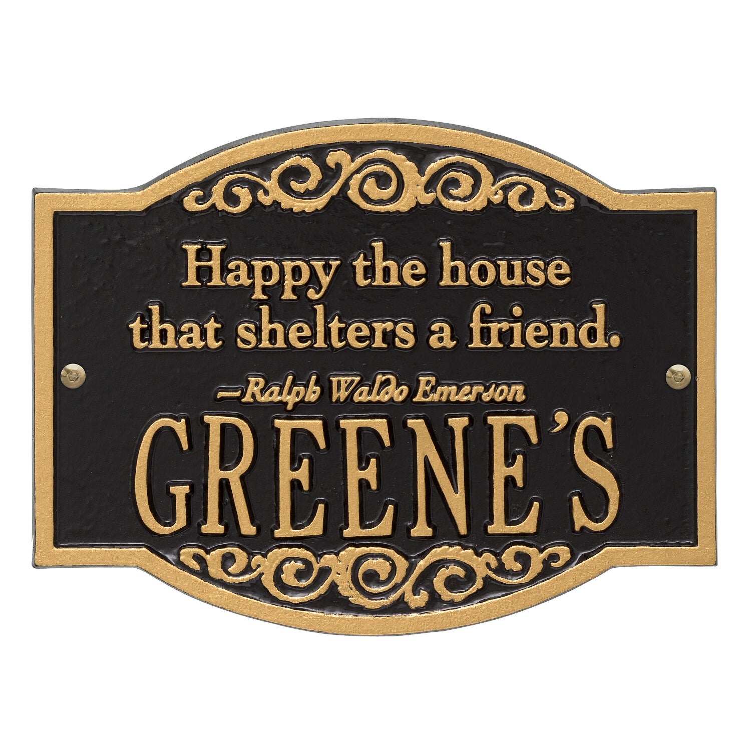 Emerson Quote Wall Plaque