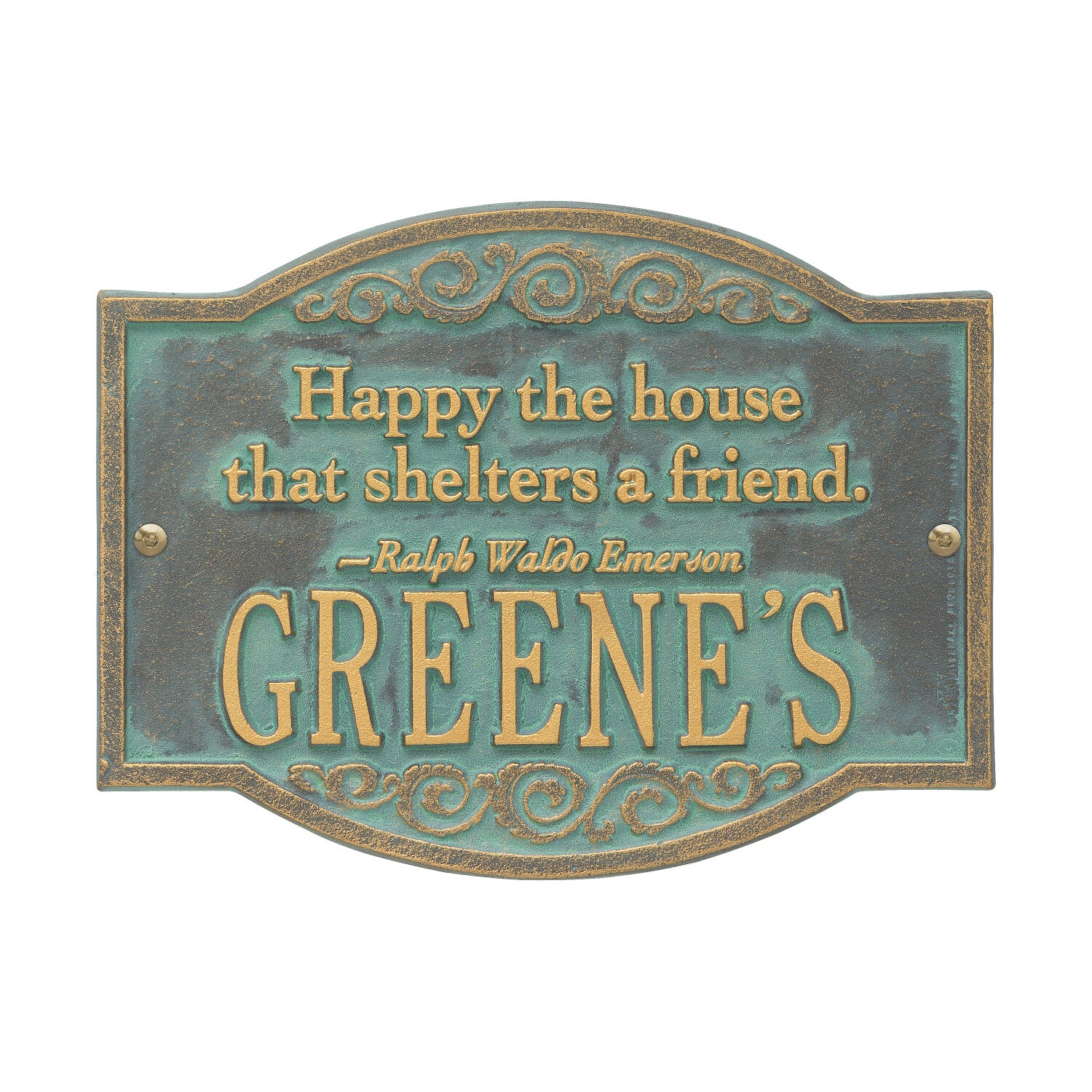 Emerson Quote Wall Plaque