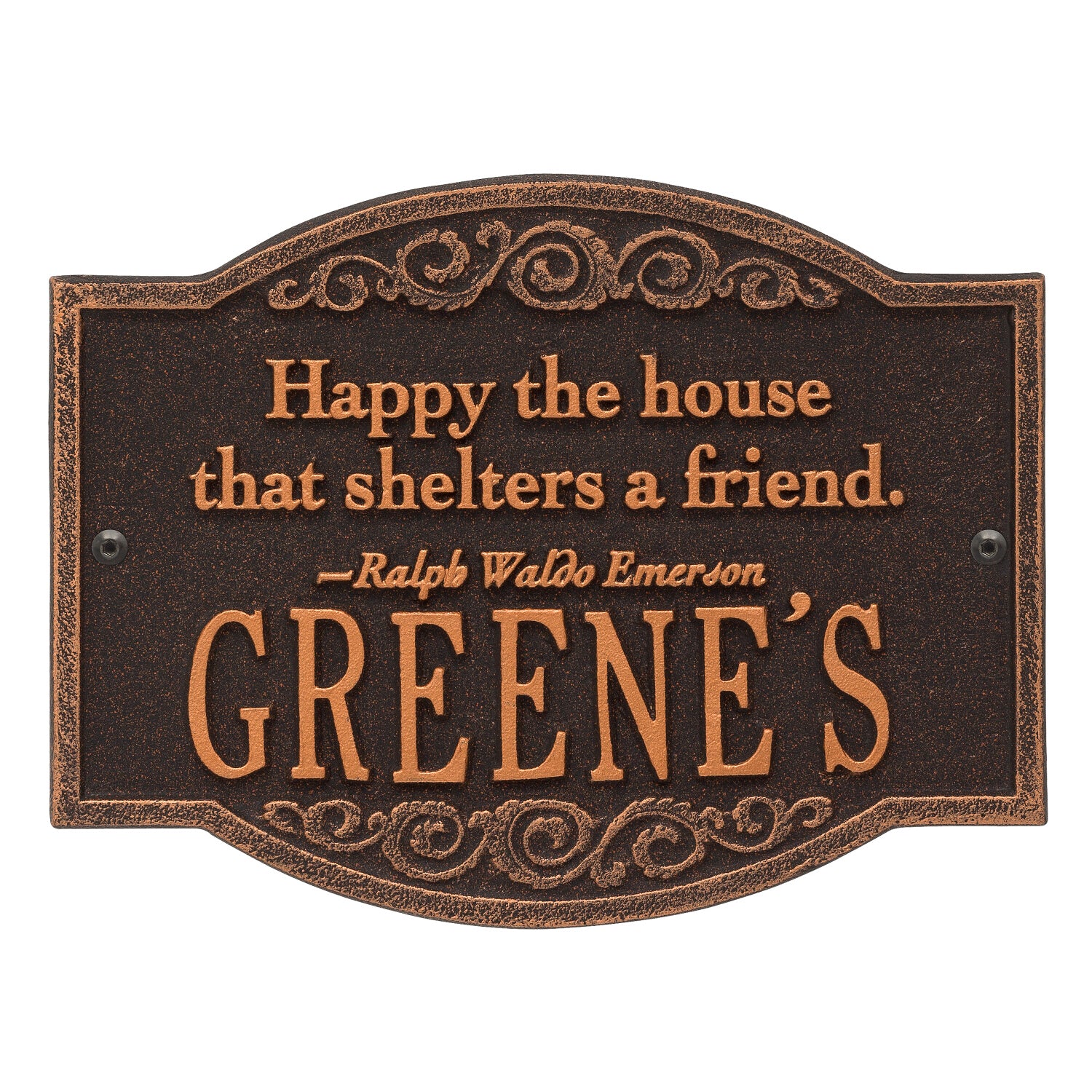 Emerson Quote Wall Plaque
