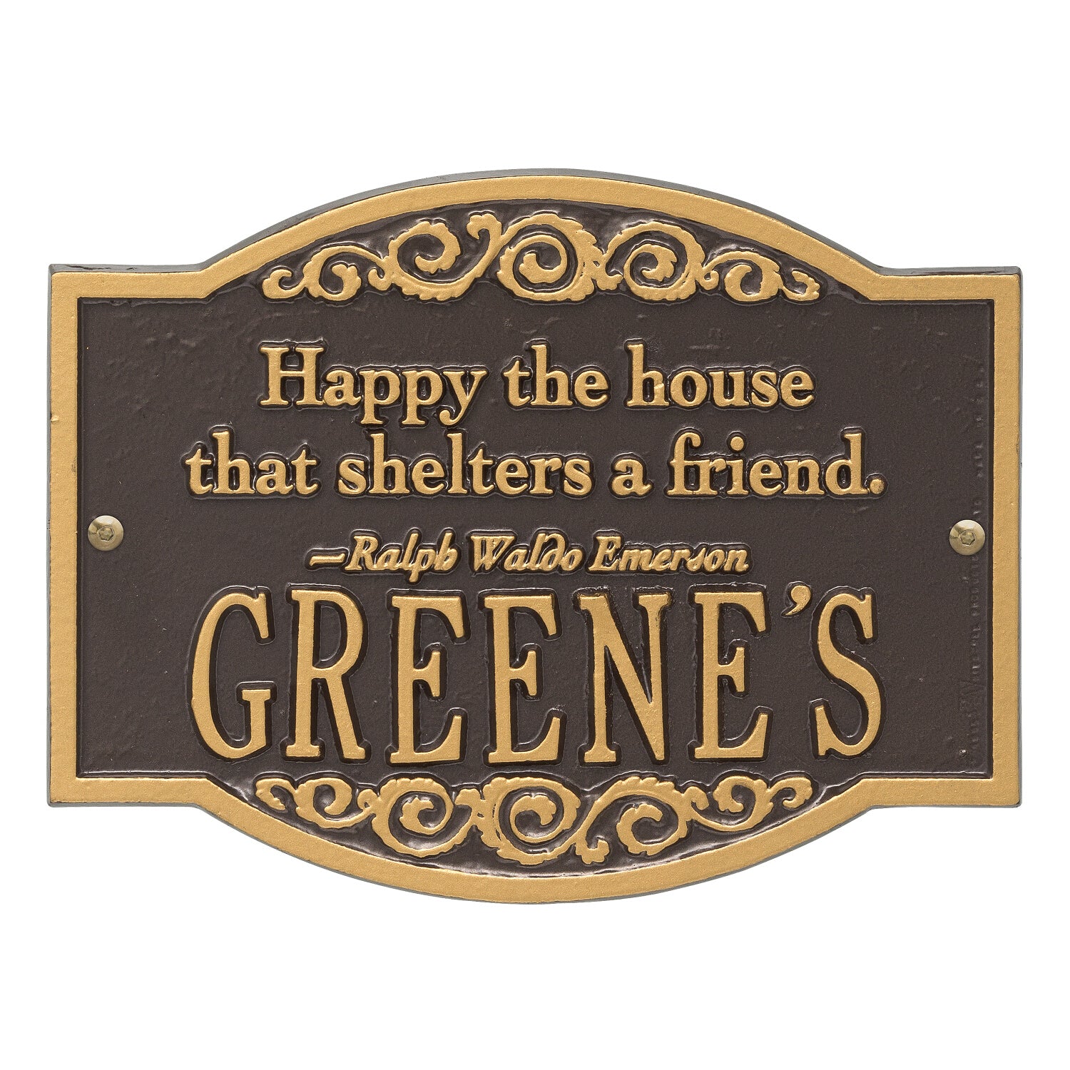 Emerson Quote Wall Plaque