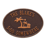 Island Time Palm Party Plaque