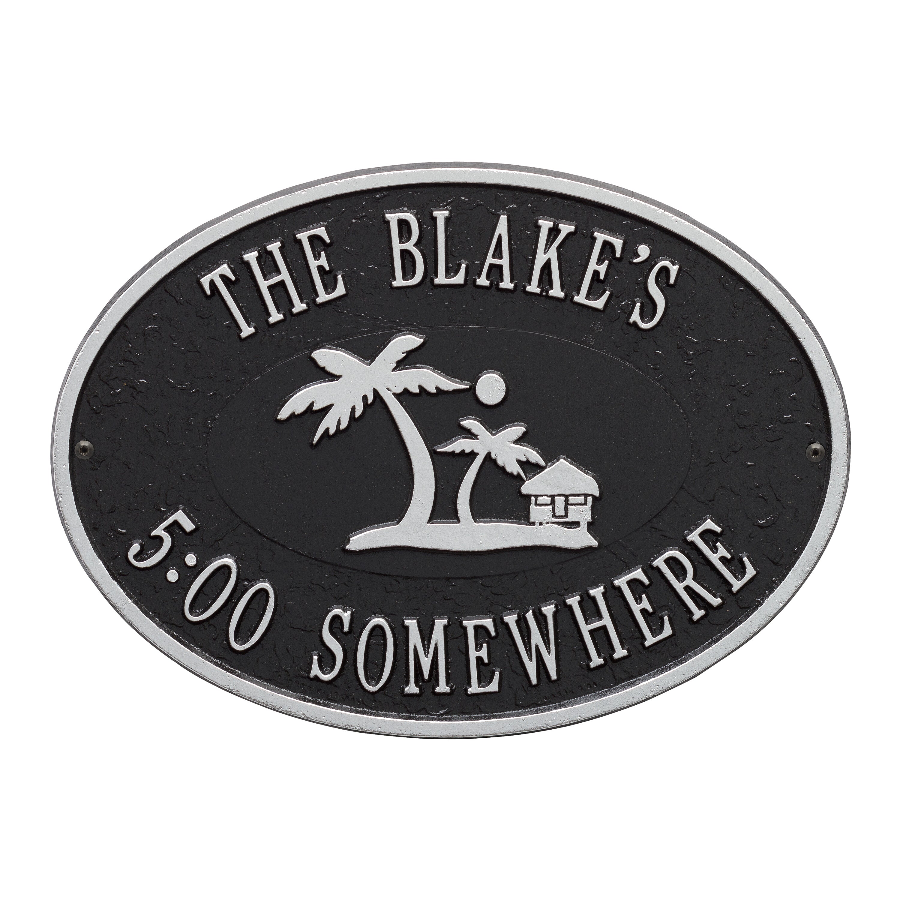 Island Time Palm Party Plaque