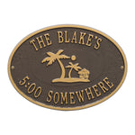 Island Time Palm Party Plaque