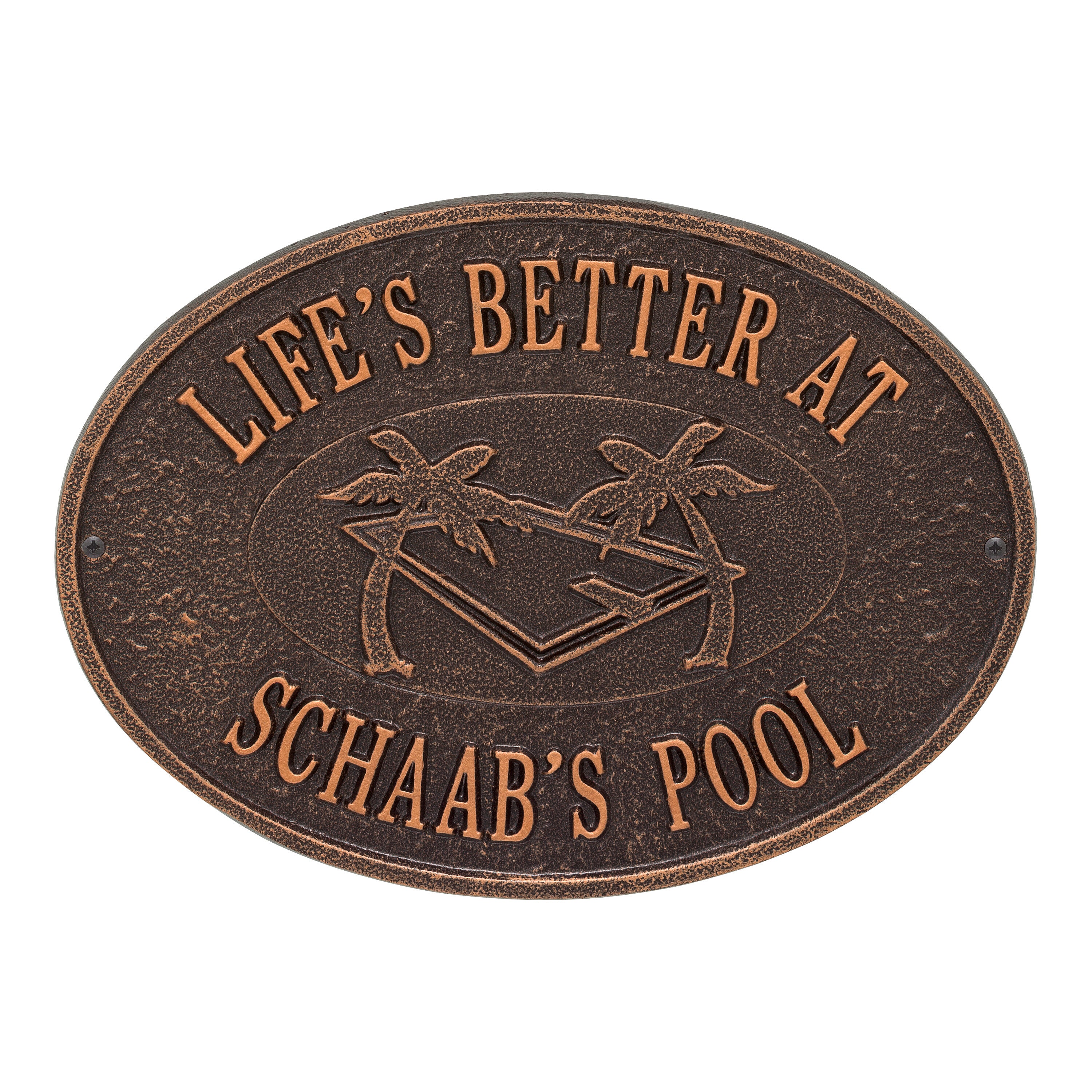 Swimming Pool Party Plaque