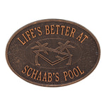 Swimming Pool Party Plaque