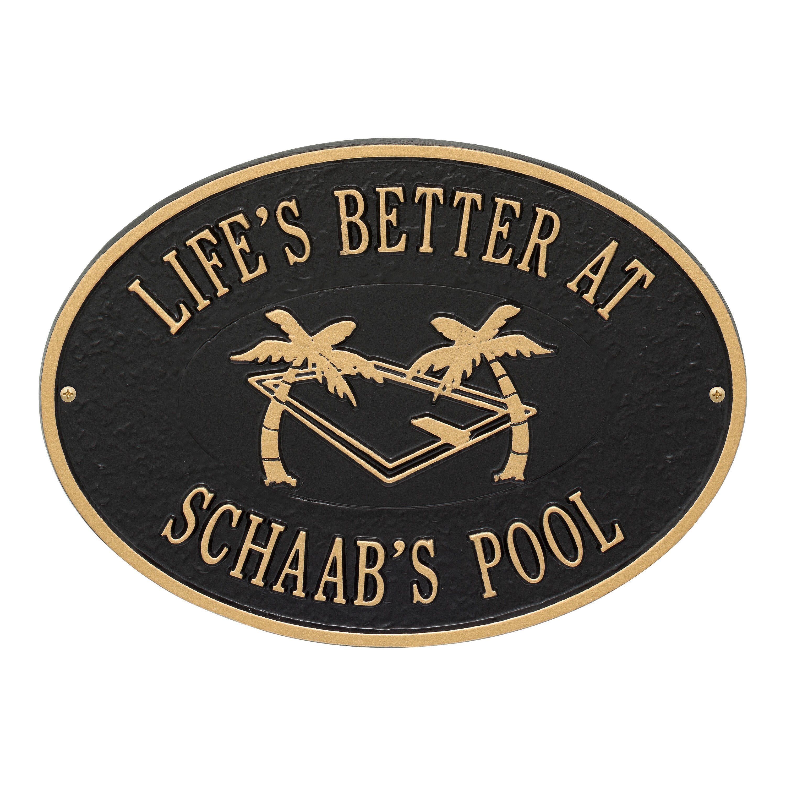 Swimming Pool Party Plaque