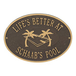 Swimming Pool Party Plaque