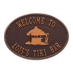 Tiki Hut Party Plaque