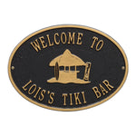 Tiki Hut Party Plaque