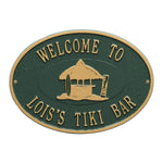 Tiki Hut Party Plaque