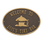 Tiki Hut Party Plaque