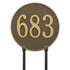 15" Round Lawn Address Plaque