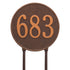 15" Round Lawn Address Plaque
