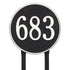 15" Round Lawn Address Plaque