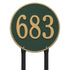 15" Round Lawn Address Plaque