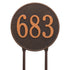 15" Round Lawn Address Plaque