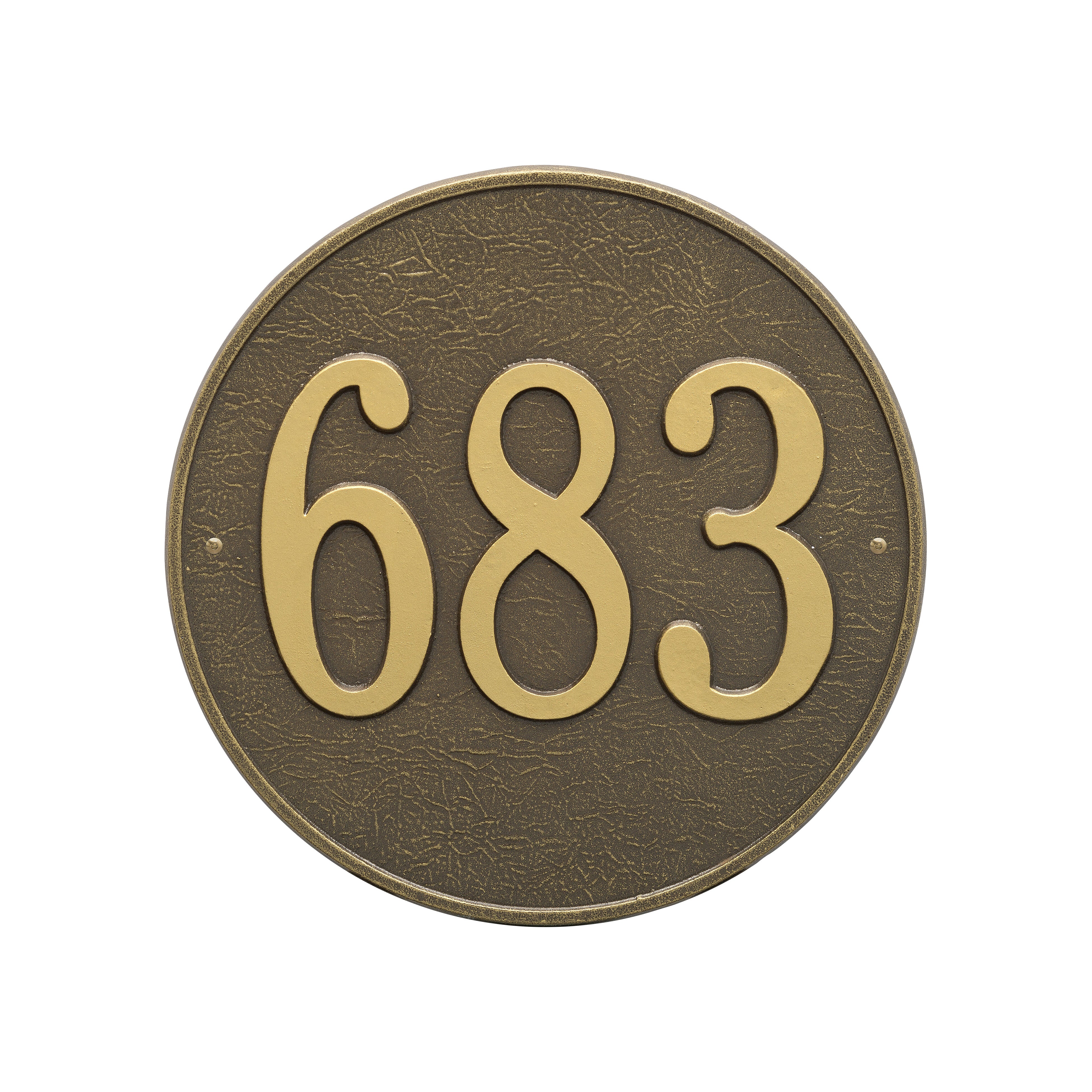 15" Round Wall Address Plaque
