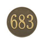 15" Round Wall Address Plaque