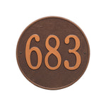 15" Round Wall Address Plaque