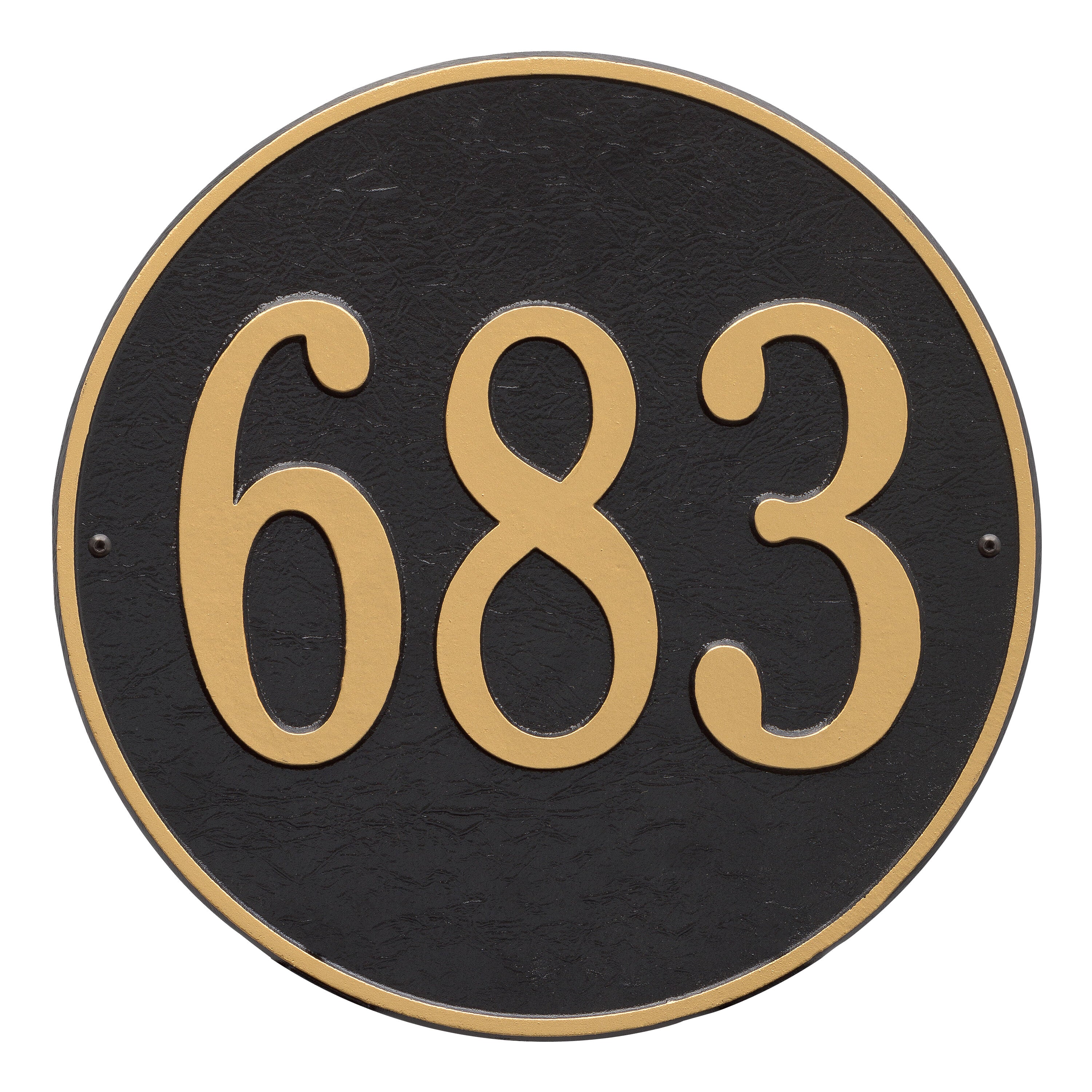 15" Round Wall Address Plaque