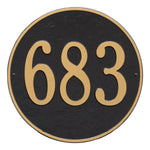 15" Round Wall Address Plaque
