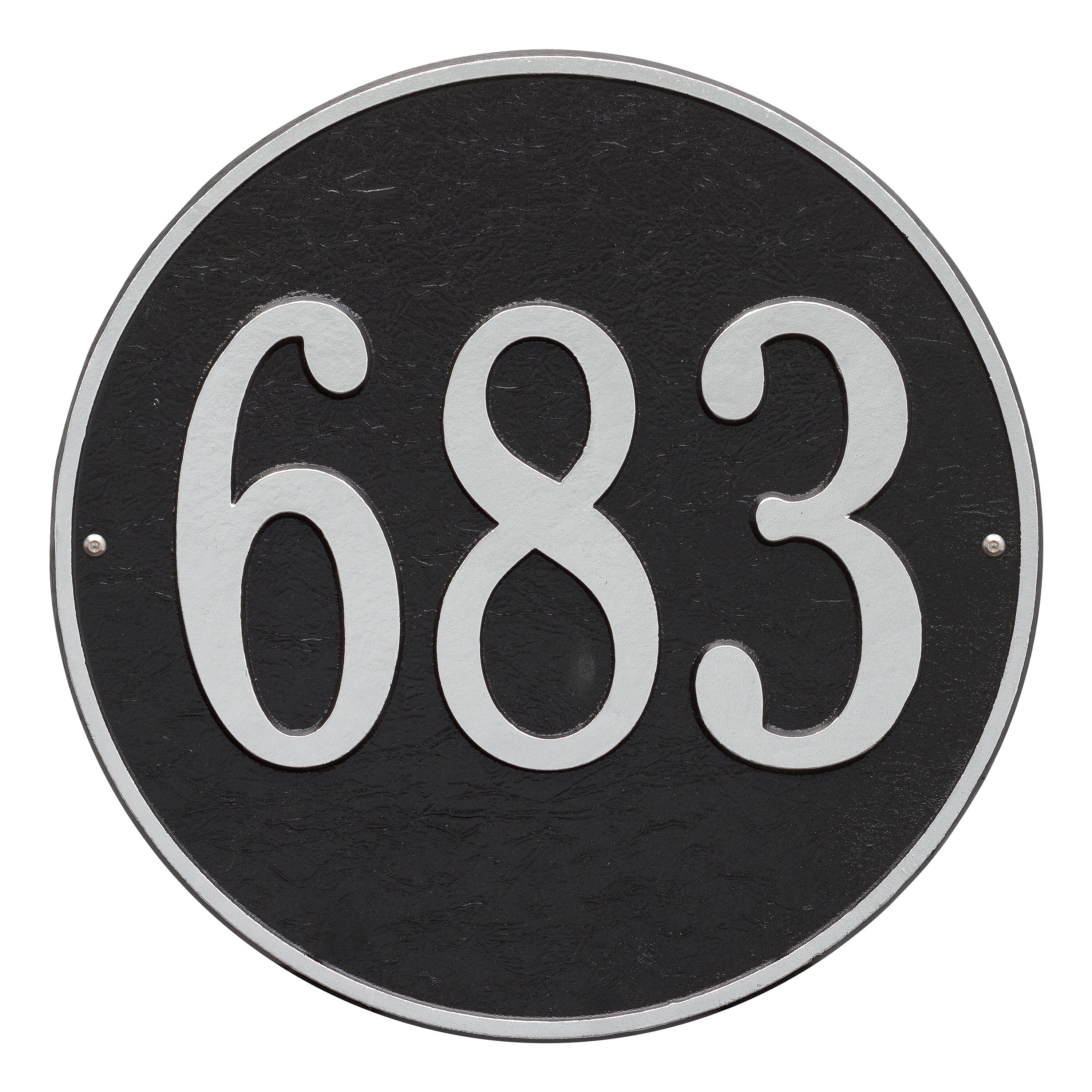 15" Round Wall Address Plaque