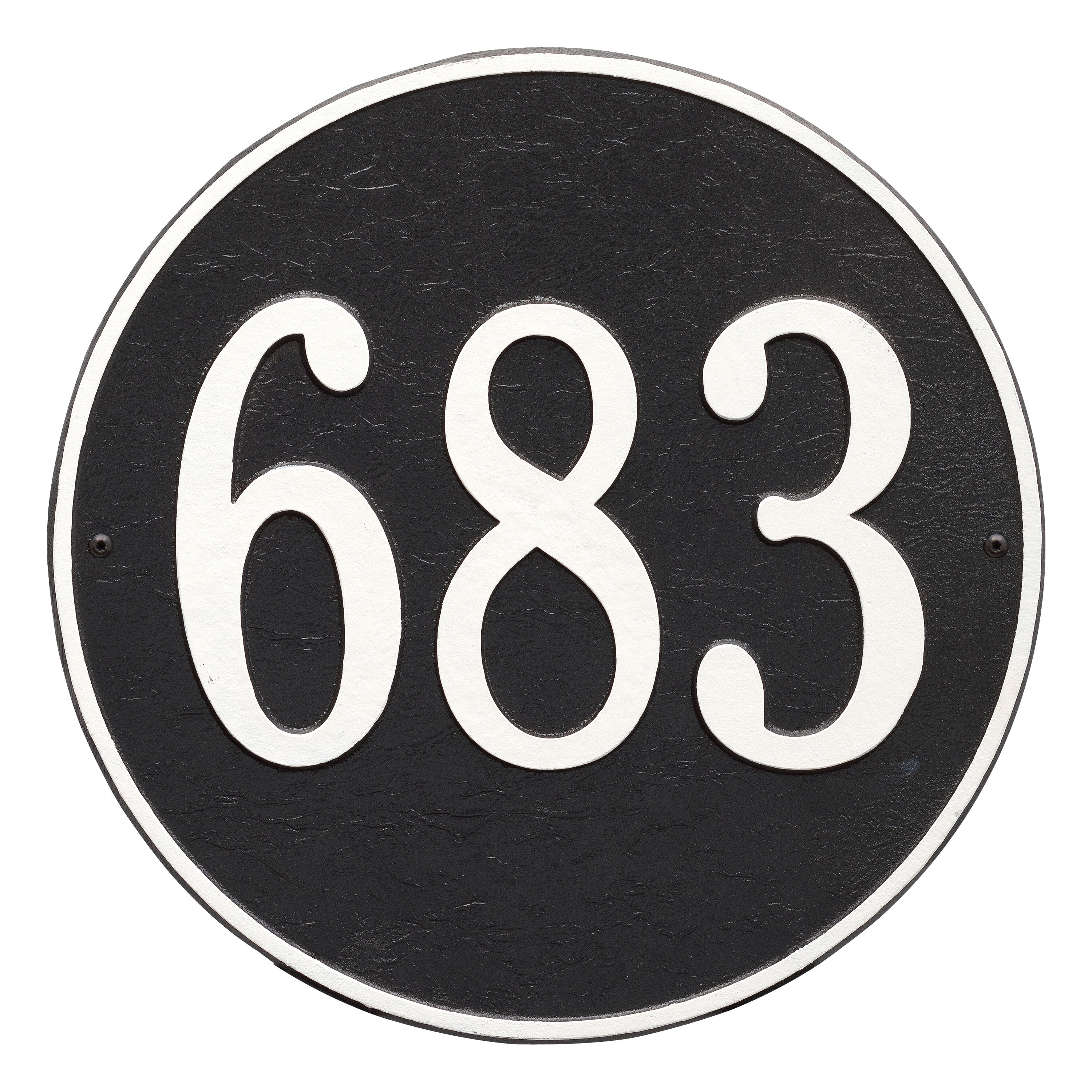 15" Round Wall Address Plaque