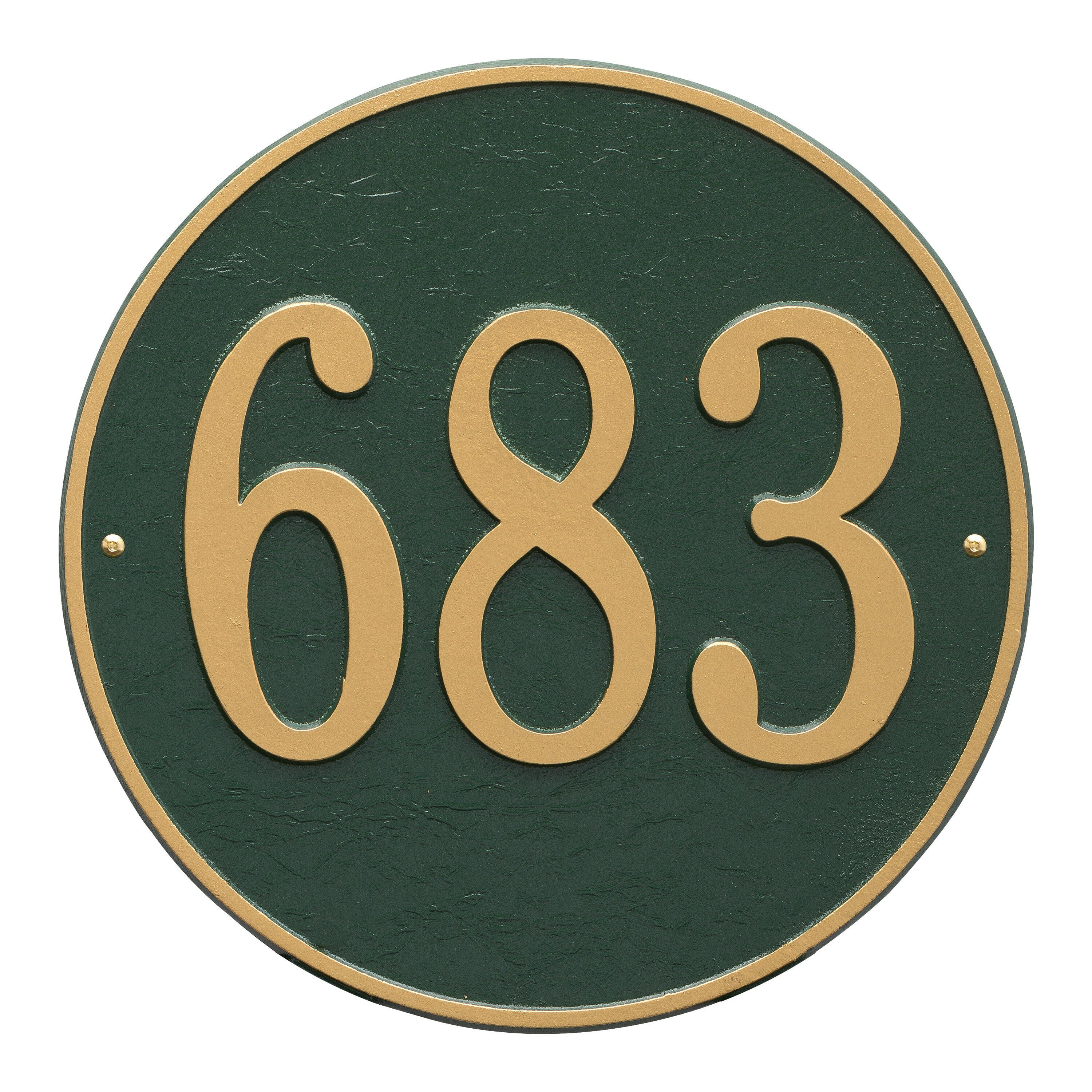15" Round Wall Address Plaque