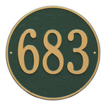 15" Round Wall Address Plaque