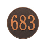 15" Round Wall Address Plaque