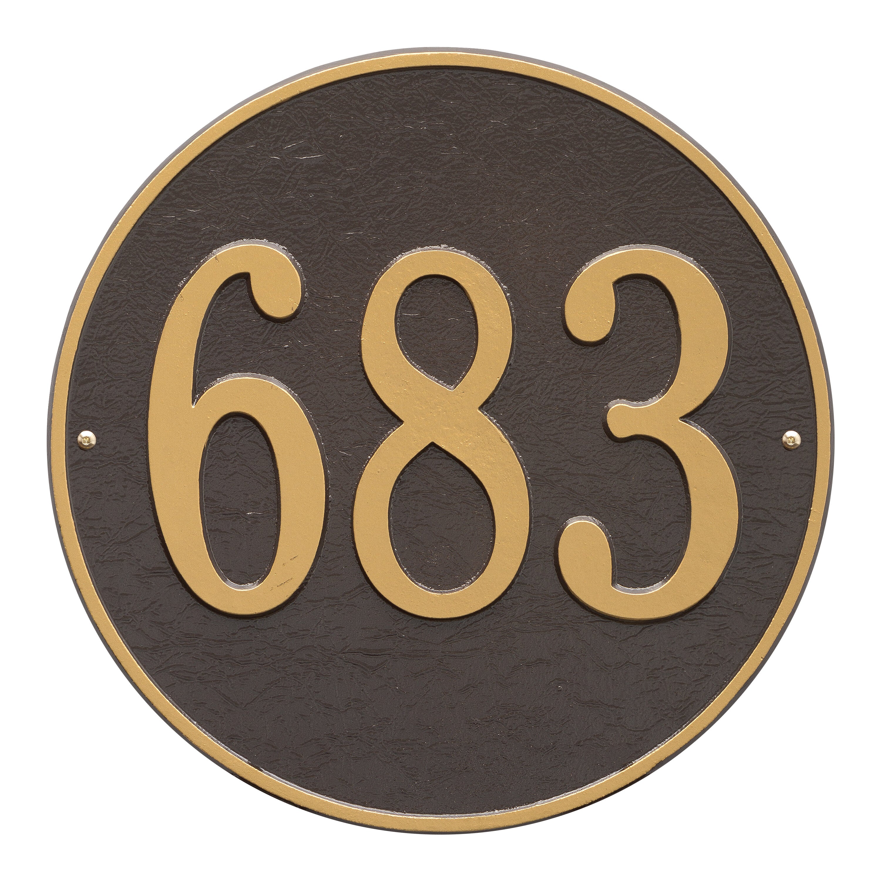 15" Round Wall Address Plaque