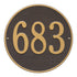 15" Round Wall Address Plaque