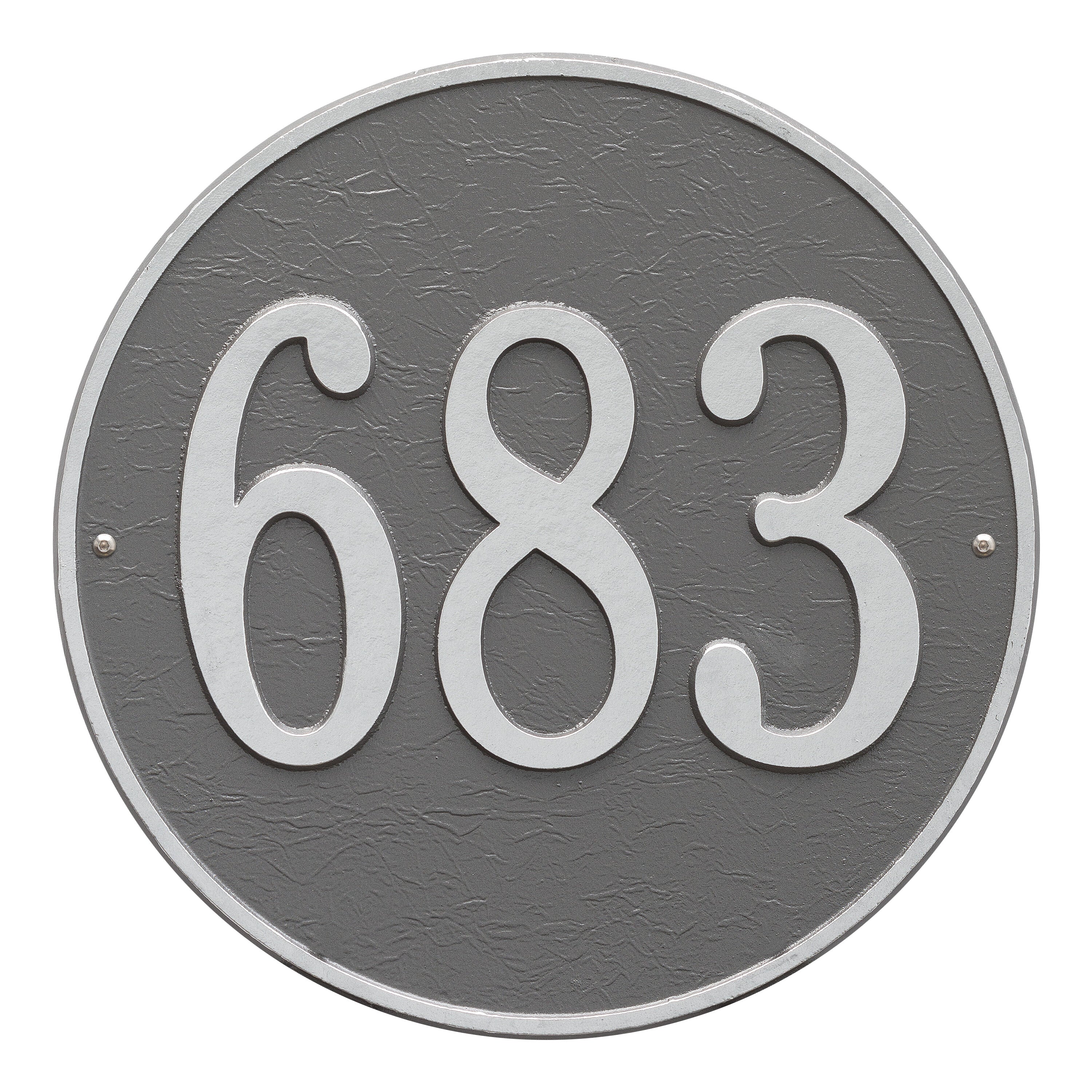 15" Round Wall Address Plaque