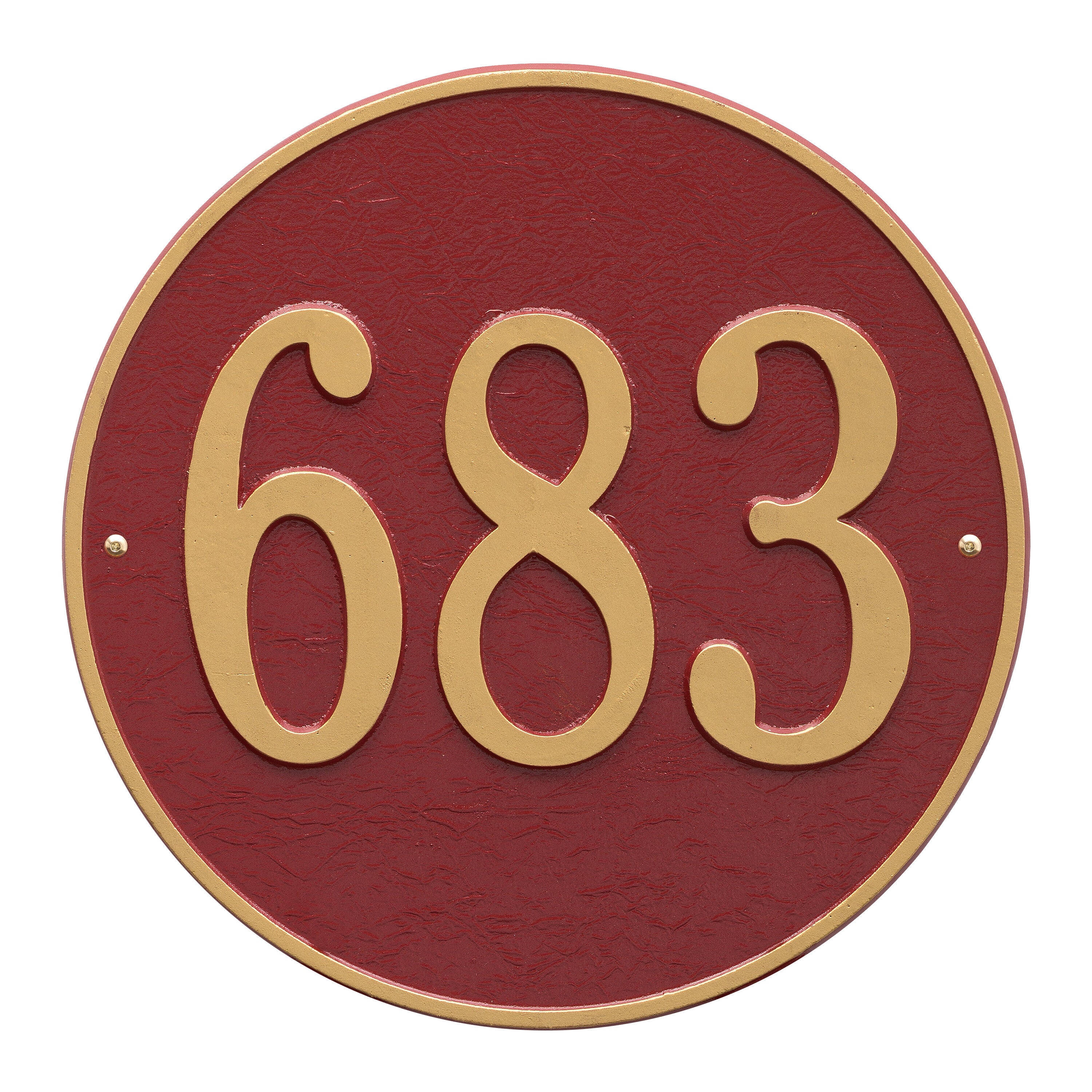 15" Round Wall Address Plaque