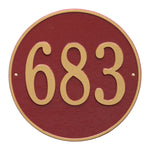 15" Round Wall Address Plaque