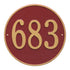 15" Round Wall Address Plaque