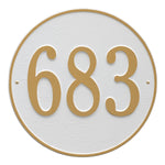 15" Round Wall Address Plaque