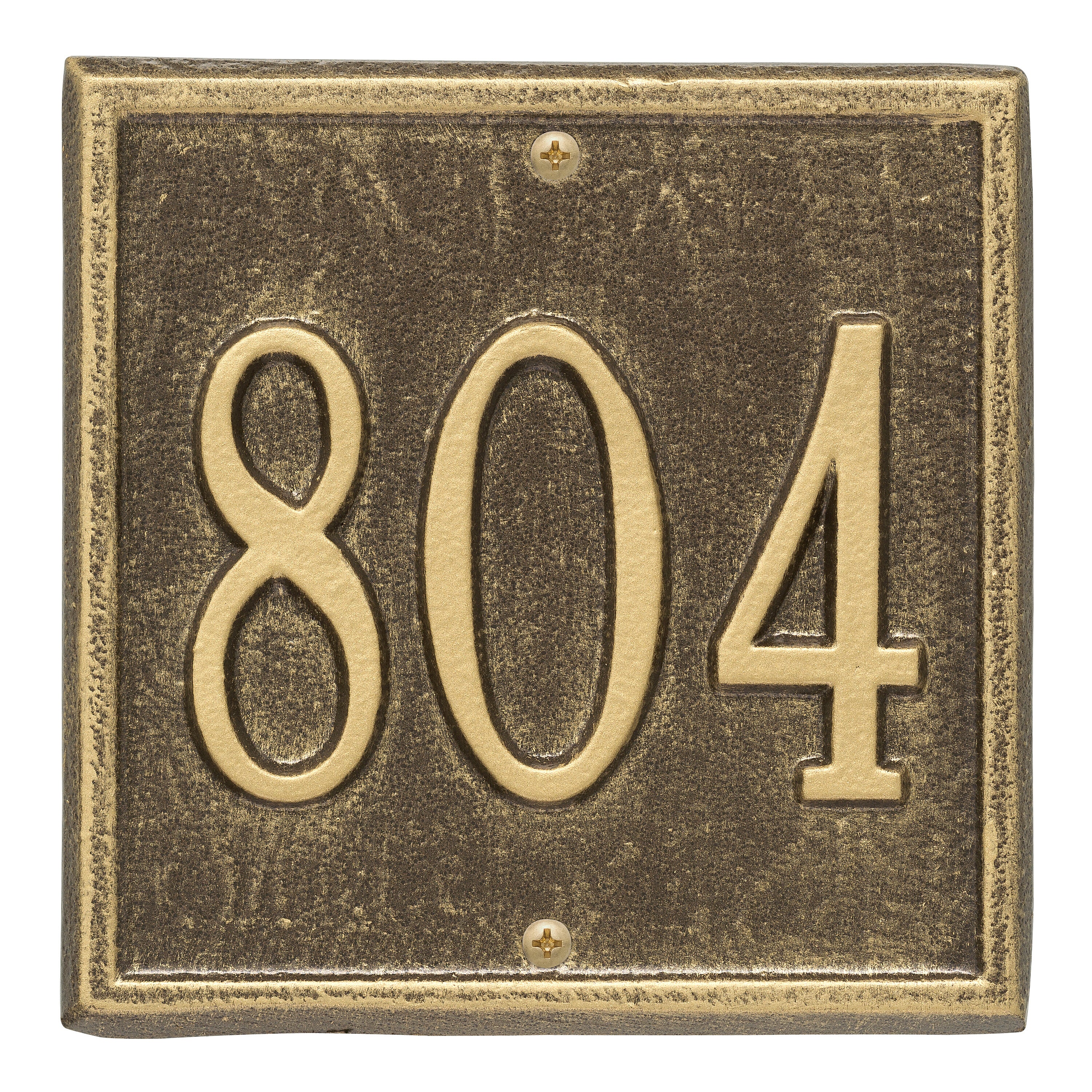 Square Petite Wall Address Plaque