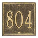 Square Petite Wall Address Plaque