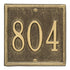 Square Petite Wall Address Plaque
