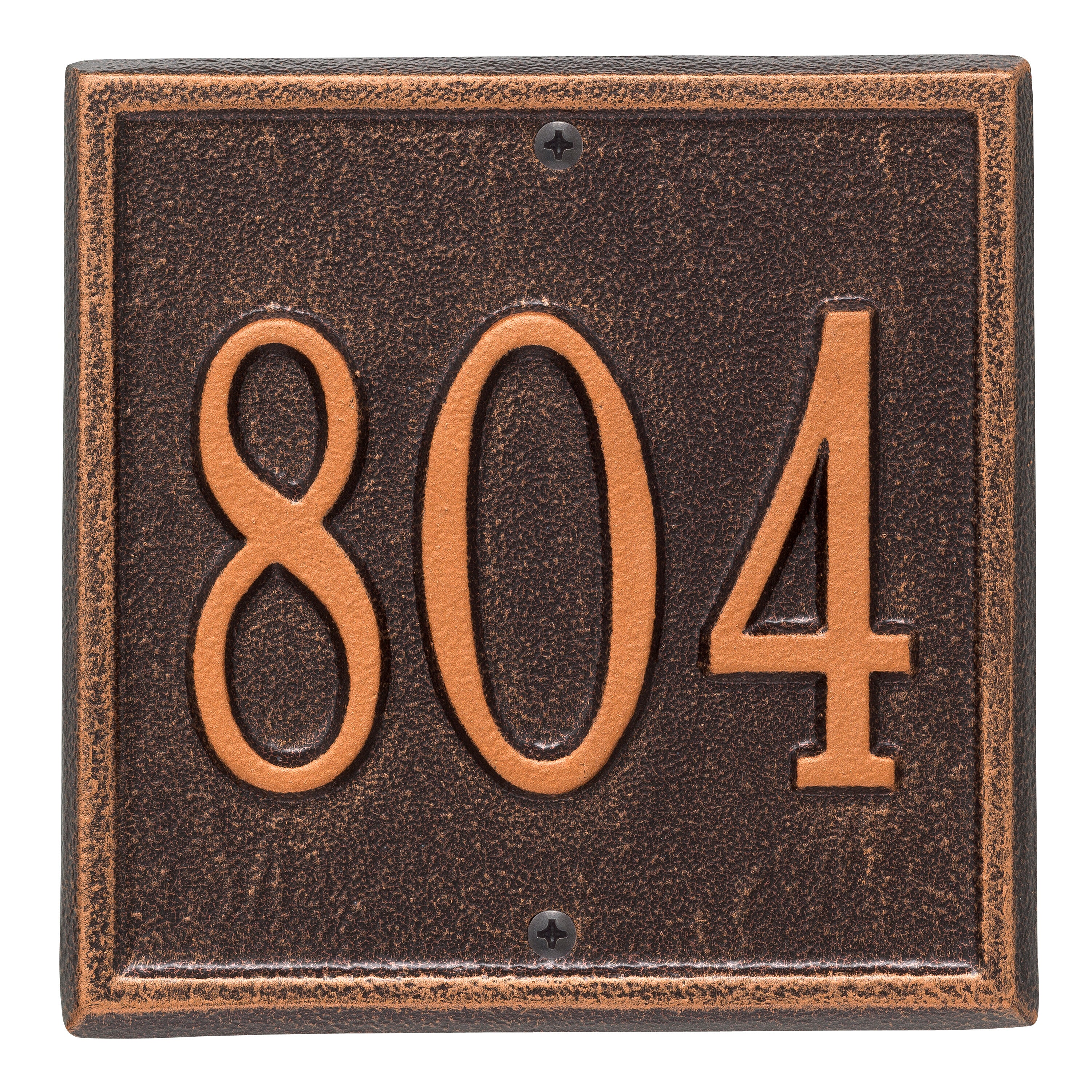 Square Petite Wall Address Plaque