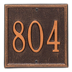 Square Petite Wall Address Plaque