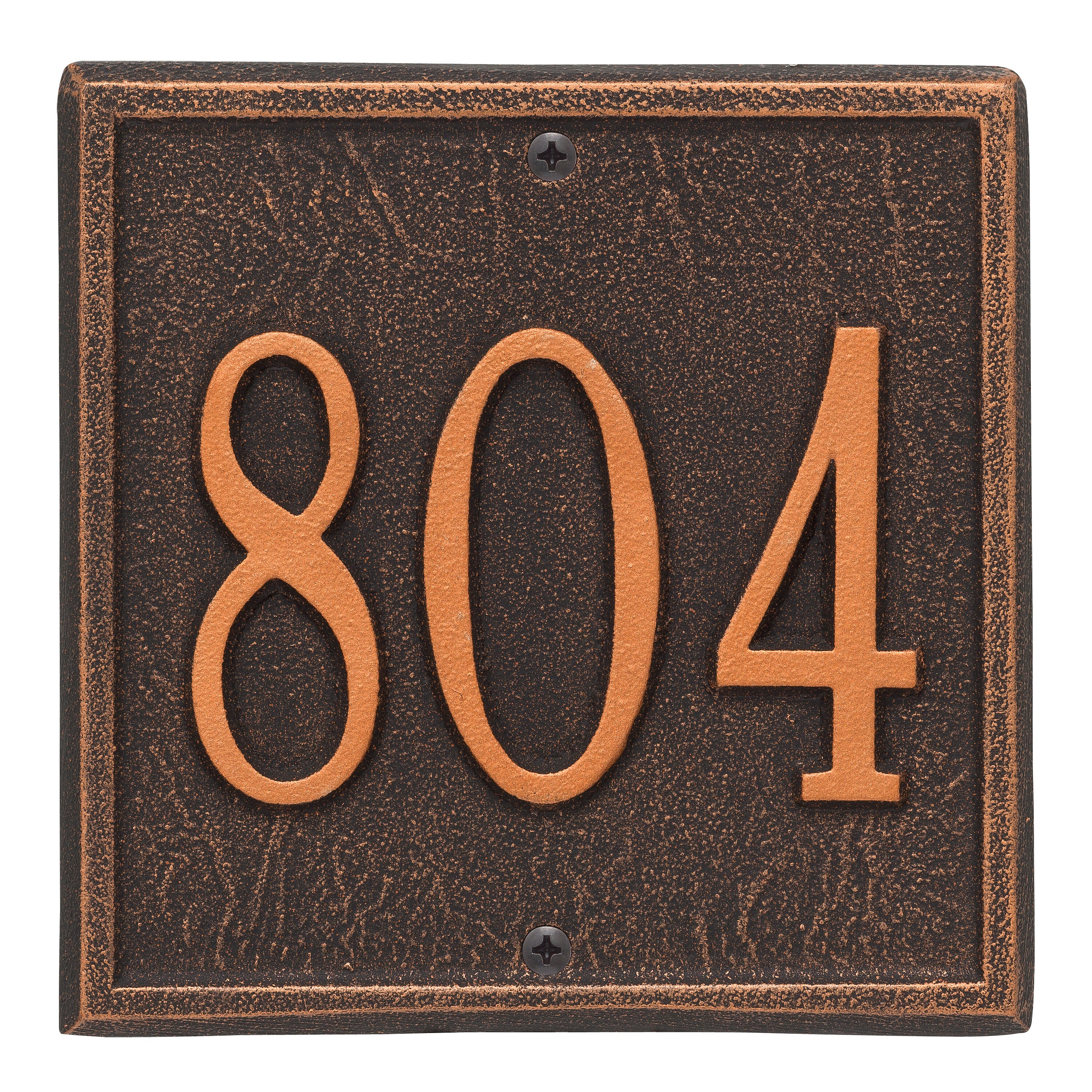 Square Petite Wall Address Plaque