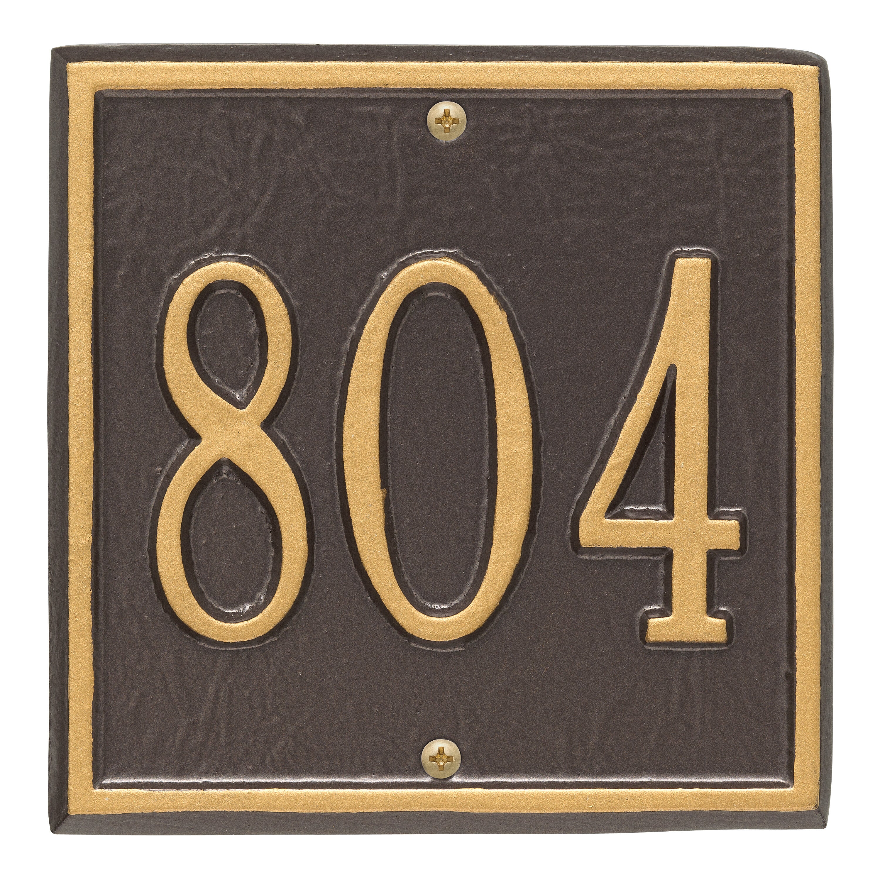 Square Petite Wall Address Plaque