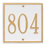 Square Petite Wall Address Plaque