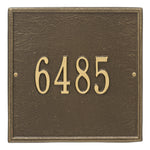 11" Square Wall Address Plaque