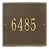 11" Square Wall Address Plaque
